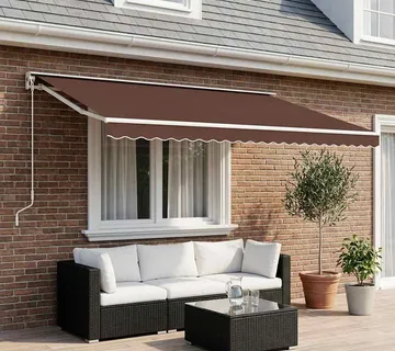 vidaXL Zamjenska tkanina za tendu smeđa 600x350 cm poliester - Venlo