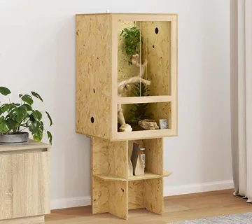 vidaXL Terarij Smeđa 50 x 50 x 130 cm OSB - Venlo