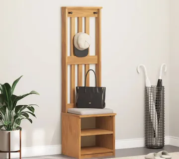 vidaXL Drvo za dvoranu SANDNES 45x40x159,5 cm puno drvo bor - Venlo