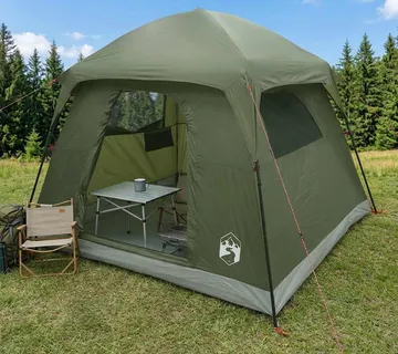 vidaXL Kabinski šator s krovom Maslinastozelena 244 x 213 x 183 cm - Venlo