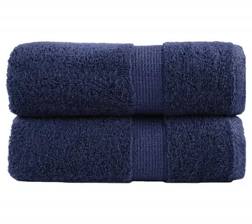 vidaXL Premium ručnici za goste SOLUND 2 kom. tamnoplave boje 30x50 cm 600 g/m² - Venlo