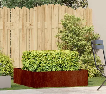vidaXL Sadilica boja hrđe 100x100x30 cm od pohabanog čelika - Venlo