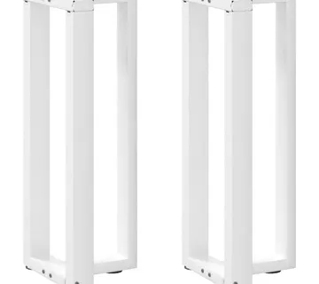 vidaXL Noge za konzolni stol T-oblika 2 kom Bijele 38x25x(72-73) cm Čelik - Venlo