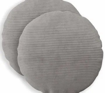 vidaXL Presvlaka za jastuk 2 pcs HEERLEN Svjetlosiva Ø 40 cm Kord - Venlo