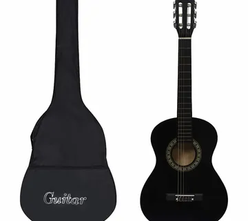 vidaXL Klasična gitara za početnike i djecu s torbom crna 1/2 34 " - Venlo