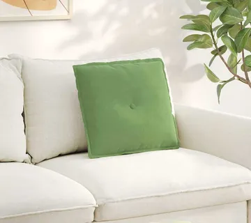 vidaXL Jastuk za leđa Svijetlo zelena 50 x 45 cm Kordura tekstil - Venlo