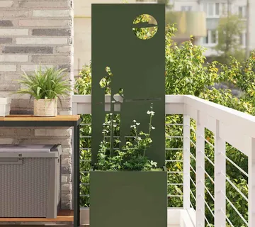 vidaXL Privatnost u vrtu Rezbarija Maslinovo zelena 50 x 32 x 150 cm - Venlo