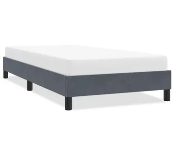 vidaXL Okvir kreveta bez madraca tamno sivi 80x220 cm baršun - Venlo