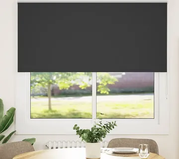 vidaXL Rolo zavjesa Blackout Black 150x150 cm Širina tkanine 146,6 cm - Venlo