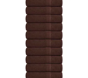 vidaXL Ručnici za kupanje FROGN 10 kom smeđi 100x150 cm 360 g/m² - Venlo