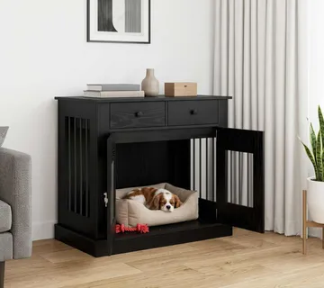vidaXL Namještaj za kućni kavez Crni hrast 90 x 47,5 x 80 cm - Venlo