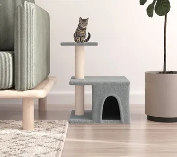 vidaXL Penjalica za mačke sa stupovima za grebanje svjetlosiva 48 cm - Venlo