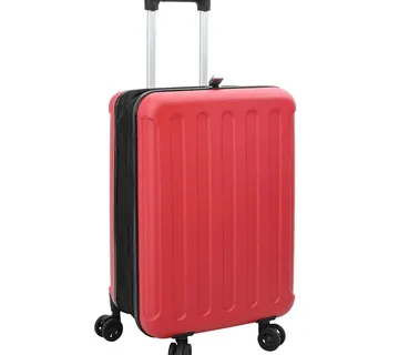 vidaXL Kofer s zaključavanjem Crvena 43 x 27 x 66 cm ABS plastika - Venlo