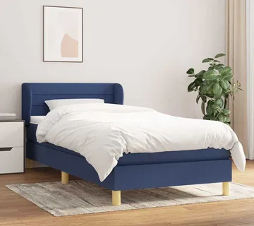vidaXL Krevet s oprugama i madracem plavi 80x200 cm od tkanine - Venlo