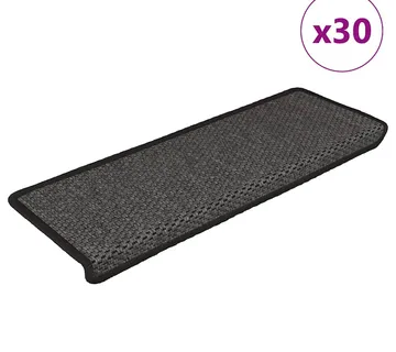 vidaXL Samoljepljivi otirači za stepenice 30 kom 65x21x4 cm antracit - Venlo