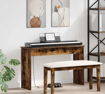 vidaXL Stalak za klavijaturu Dimljeni hrast 100 x 32 x 64 cm - Venlo