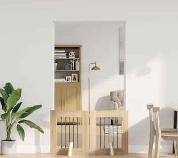 vidaXL Preklopna vrata za pse s postoljem 2 kom. Hrast sonoma 120,5 cm - Venlo