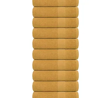 vidaXL Ručnici za tuširanje FROGN 10 kom zlatne boje 70x140 cm 360 g/m² - Venlo
