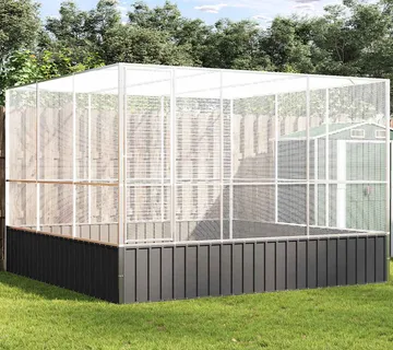 vidaXL Kavez za ptice srebrni 311 x 307 x 212 cm čelični - Venlo