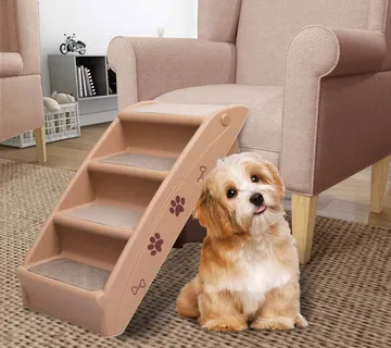vidaXL Sklopive stepenice za pse smeđe 62 x 40 x 49,5 cm - Venlo