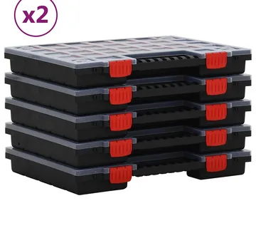 vidaXL Kutije za razvrstavanje 10 kom 40x30x5 cm polipropilen - Venlo