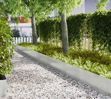 vidaXL Ograda oko Travnjaka 50 kom. 100 x 0,05 x 30 cm Srebrno - Venlo