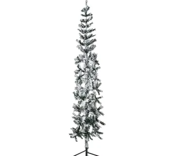 vidaXL Tanka umjetna polovica božićnog drvca sa snijegom 210 cm - Venlo