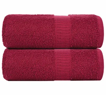 vidaXL Ručnici za pranje FROGN 2 kom. Bordo 30x30 cm 360 g/m² - Venlo