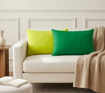 vidaXL Presvlaka za jastuk 2 pcs HEERLEN Zelena 30 x 50 cm Poliester - Venlo