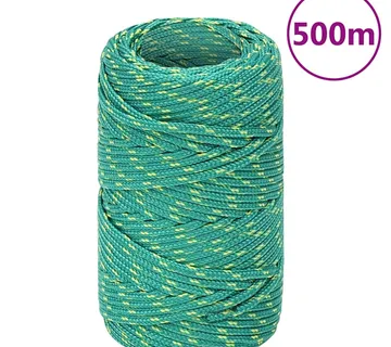 vidaXL Brodski konop zeleni 2 mm 500 m od polipropilena - Venlo