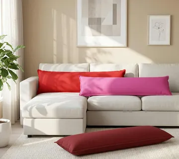 vidaXL Presvlaka za jastuk 2 kom. HOUTEN Crvena 40 x 145 cm Poliester - Venlo
