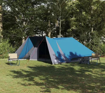 vidaXL Tipi šator 12-osobni Plava taft - Venlo
