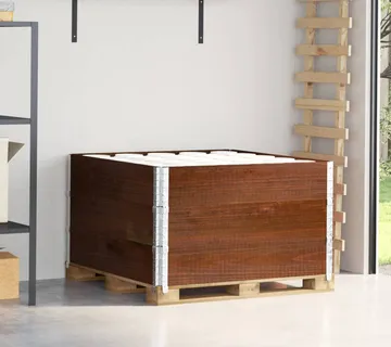 vidaXL Okviri za palete 3 kom smeđi 100x100 cm od masivne borovine - Venlo
