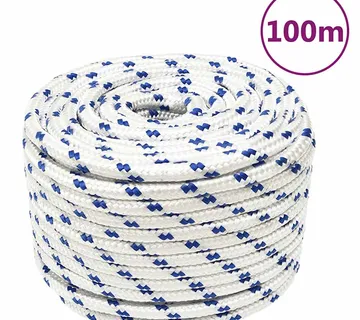 vidaXL Brodski konop bijeli 12 mm 100 m od polipropilena - Venlo