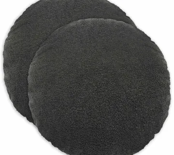 vidaXL Presvlaka za jastuk 2 pcs HEERLEN Tamnosiva Ø 40 cm Bouclé - Venlo