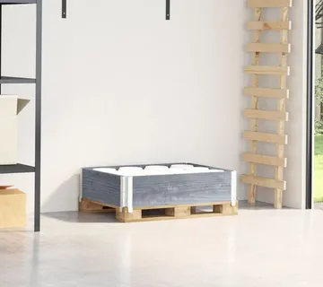 vidaXL Okvir za palete sivi 80 x 60 cm od masivne borovine - Venlo