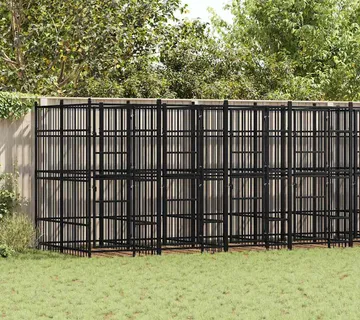 vidaXL Vanjski kavez za pse čelični 14,75 m² - Venlo