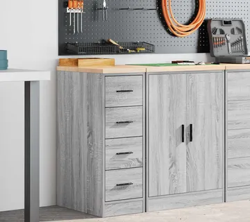 vidaXL Garažni ormar za odlaganje 30x51x85 cm masivne borovine - Venlo