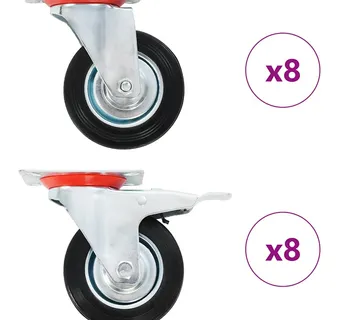 vidaXL Okretni kotačići 16 kom 100 mm - Venlo