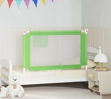 vidaXL Sigurnosna ograda za dječji krevet zelena 120 x 25 cm tkanina - Venlo