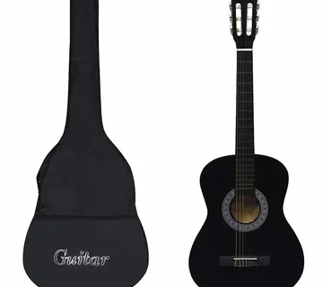 vidaXL Klasična gitara za početnike s torbom crna 3/4 36 " - Venlo