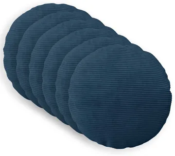vidaXL Presvlaka za jastuk 6 pcs HEERLEN Mornarsko plava Ø 40 cm Kord - Venlo