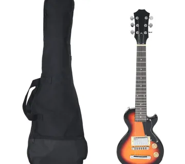 vidaXL Električna gitara za djecu s torbom smeđe-crna 3/4 30 " - Venlo