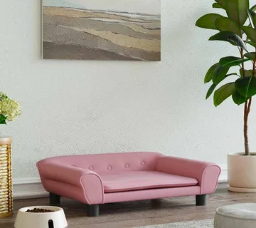 vidaXL Krevet za pse ružičasti 70 x 48 x 22 cm baršunasti - Venlo