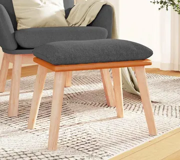 vidaXL Tabure tamnosivi 45x29,5x35 cm od tkanine i umjetne kože - Venlo