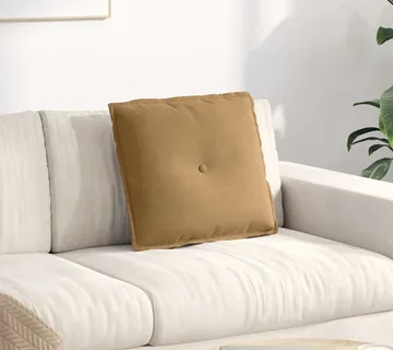 vidaXL Jastuk za leđa Smeđa 50 x 45 cm Kordura tekstil - Venlo