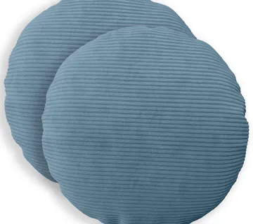 vidaXL Presvlaka za jastuk 2 pcs HEERLEN Plava Ø 40 cm Kord - Venlo