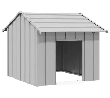 vidaXL Kućica za pse s krovom 85x107x81 cm pocinčani čelik - Venlo