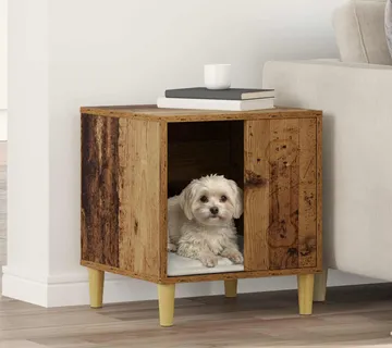 vidaXL Kućica za pse Staro drvo 44 x 42 x 49 cm Konstruirano drvo - Venlo