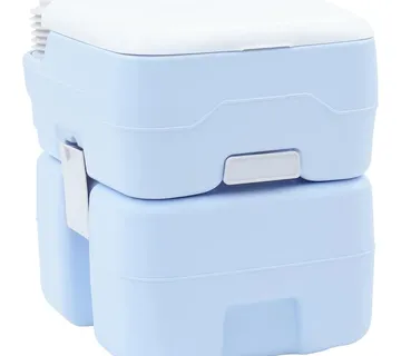 vidaXL Kamperski WC Svijetloplava i bijela 41,5 x 36,5 x 42 cm - Venlo
